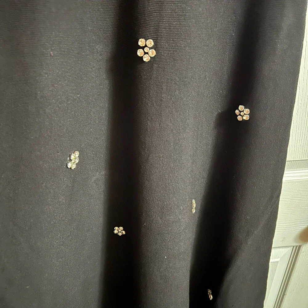 Free Assembly Elegant Black Sleeveless Dress with Floral Accents - Picture 10 of 15
